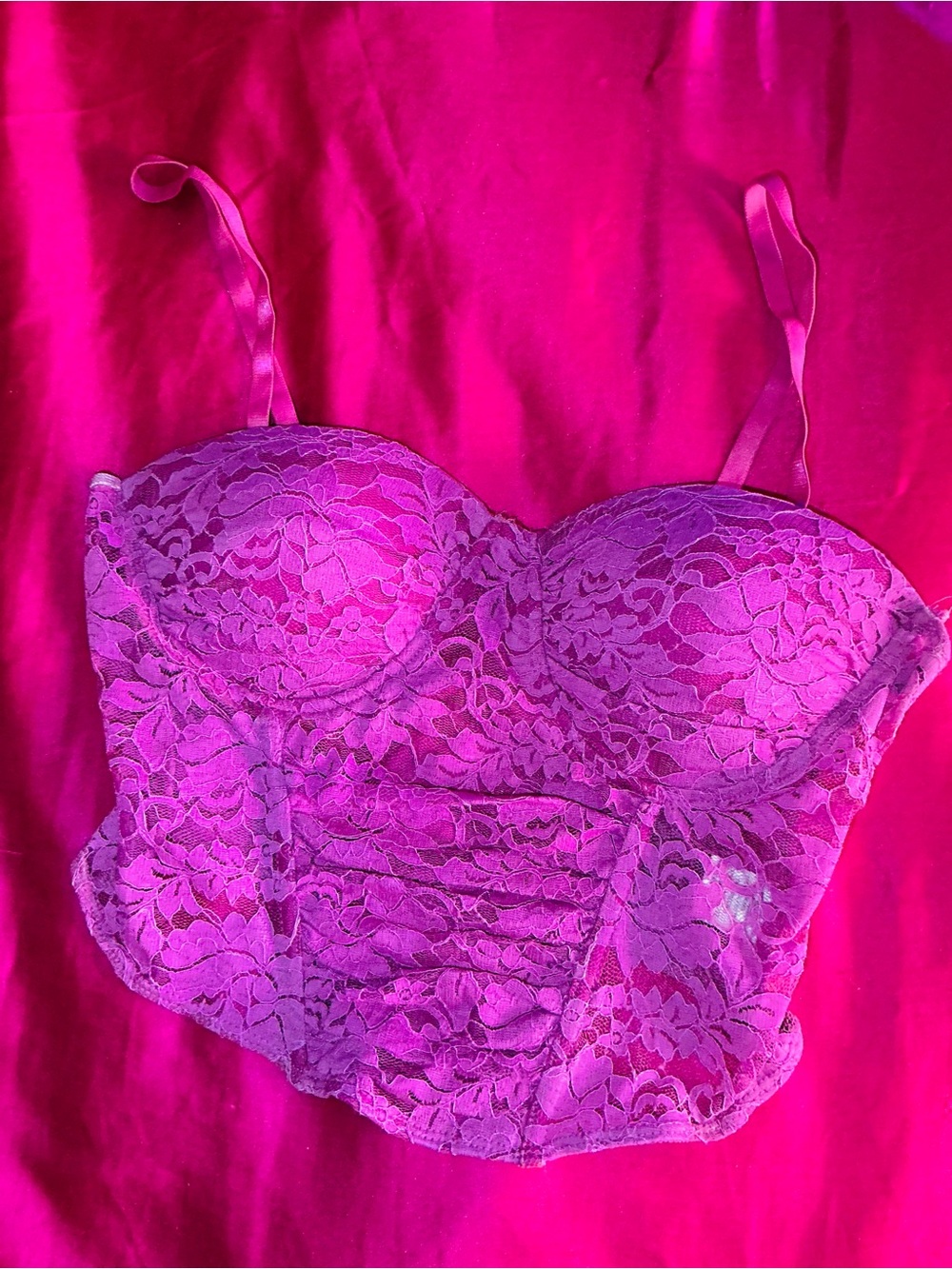 Dark Lavender Lace Bustier 💜